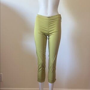 Caractere Lime Green Cropped Pants